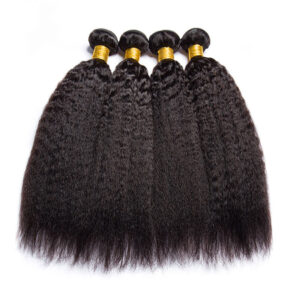 Brazilian Kinky Straight Human Hair Bundles
