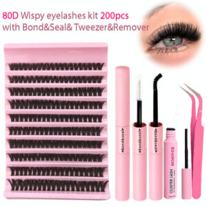 80D WISPY EYE LASHES KIT 200 PCS