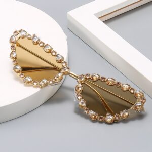 Full Crystal Shiny Cat Eye Sunglasses