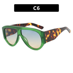 ADE WU Trendy Aviator Sunglasses