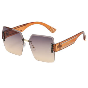 HENMAS frameless cut-edge sunglasses.