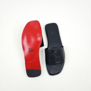 CL Mule embossed leather sandals