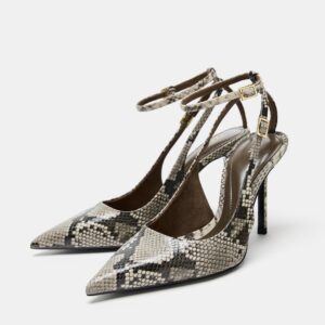 ZARA SNAKE PRINT HEELS
