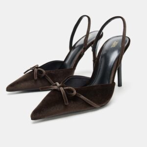 ZARA VELVET HIGH HEELS