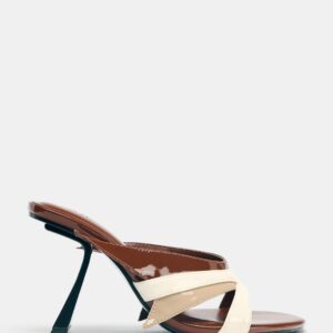 ZARA ASYMMETRIC HEELED SANDALS