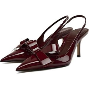 zara bow high heels