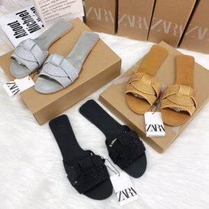 ZARA GLITTER FLIPFLOPS