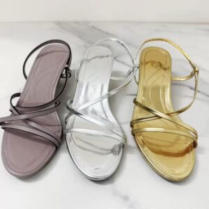 ZARA LEATHER KITTEN HEEL