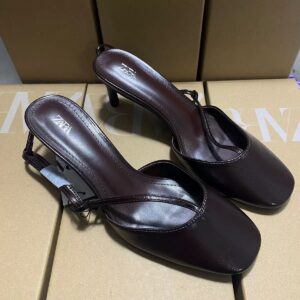 zara heeled strappy pumps