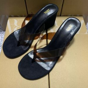 zara VINYL WEDGE SANDALS