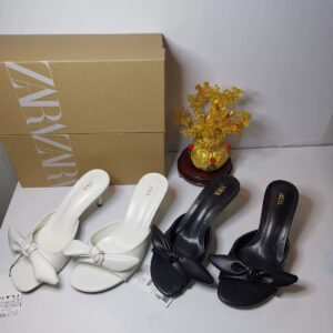 zara bow knot heels