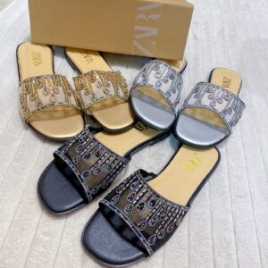 zara bead sandals