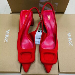 zara short heel sandals