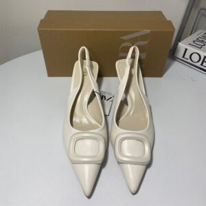 zara low heels with square