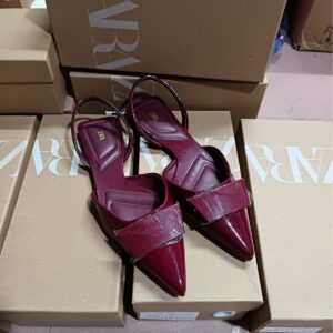 zara pointed low heels