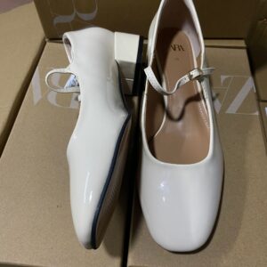 White patent Bridal Flat