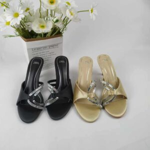 zara glittery open heels