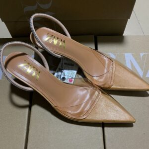 Zara tan slingback
