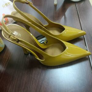 Zara yellow high heels