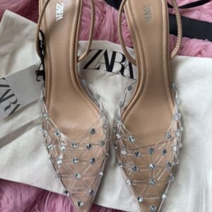 ZARA Vinyl low Heels