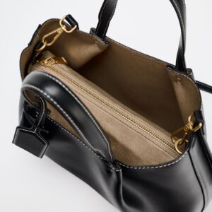 zara top stitched city bag