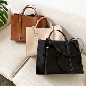 Zara solid tote bag