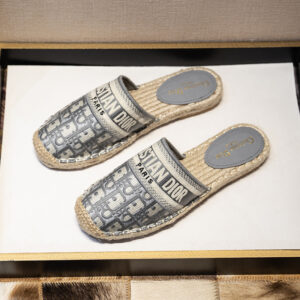 Christian Dior Granville Oblique Espadrille Sandals