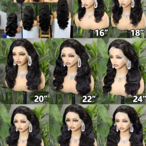 280% 13*4 FULL FRONTAL BW#NC HUMAN HAIR