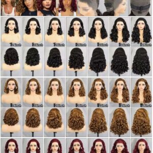 300% 13*4 GLUELESS WIG BOUNCY LOOSE NATURAL COLOR human hair