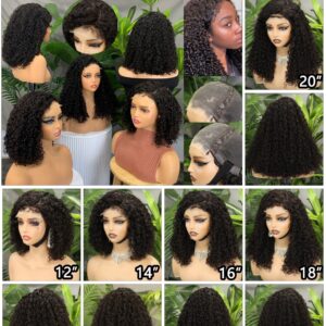 250% 5*5 GLUELESS C-TYPE WIG-PC (FOREHEAD HAVE CURLY BABY HAIR) #NATURAL COLOR WIG HUMAN HAIR 100%