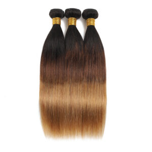bone straight human hair 100% bundles 1B/4/27