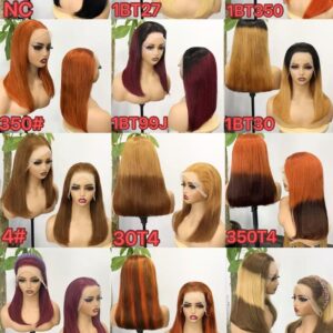 200% 13*4 bob wig human hair 100%