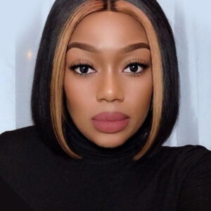 100% human hair 13*1 t lace bob wig