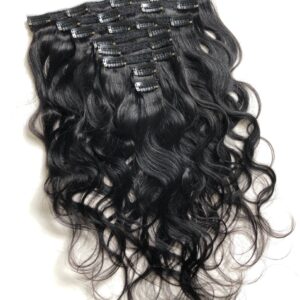 Body Wave Clip In Human Hair 100% Extensions