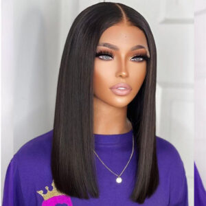 4*4 lace human hair wig 100% 16 inch