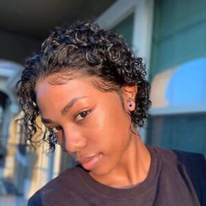 13*4 top swiss lace human hair wig 100% 6 inch