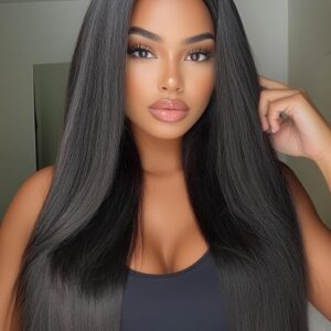13*4 lace straight/body wave 100% human hair wig natural color