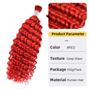 100% deep wave human hair braids